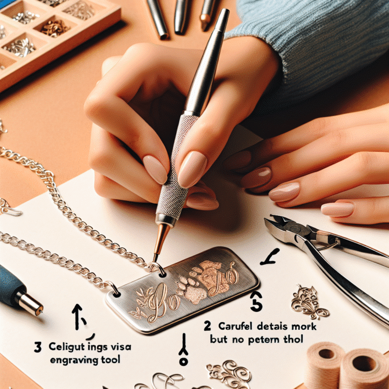 DIY engraved pet necklaces tutorial