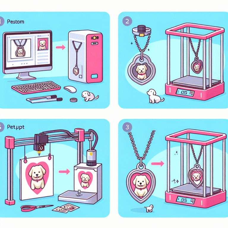 how to create a 3D-printed locket with pet pictures