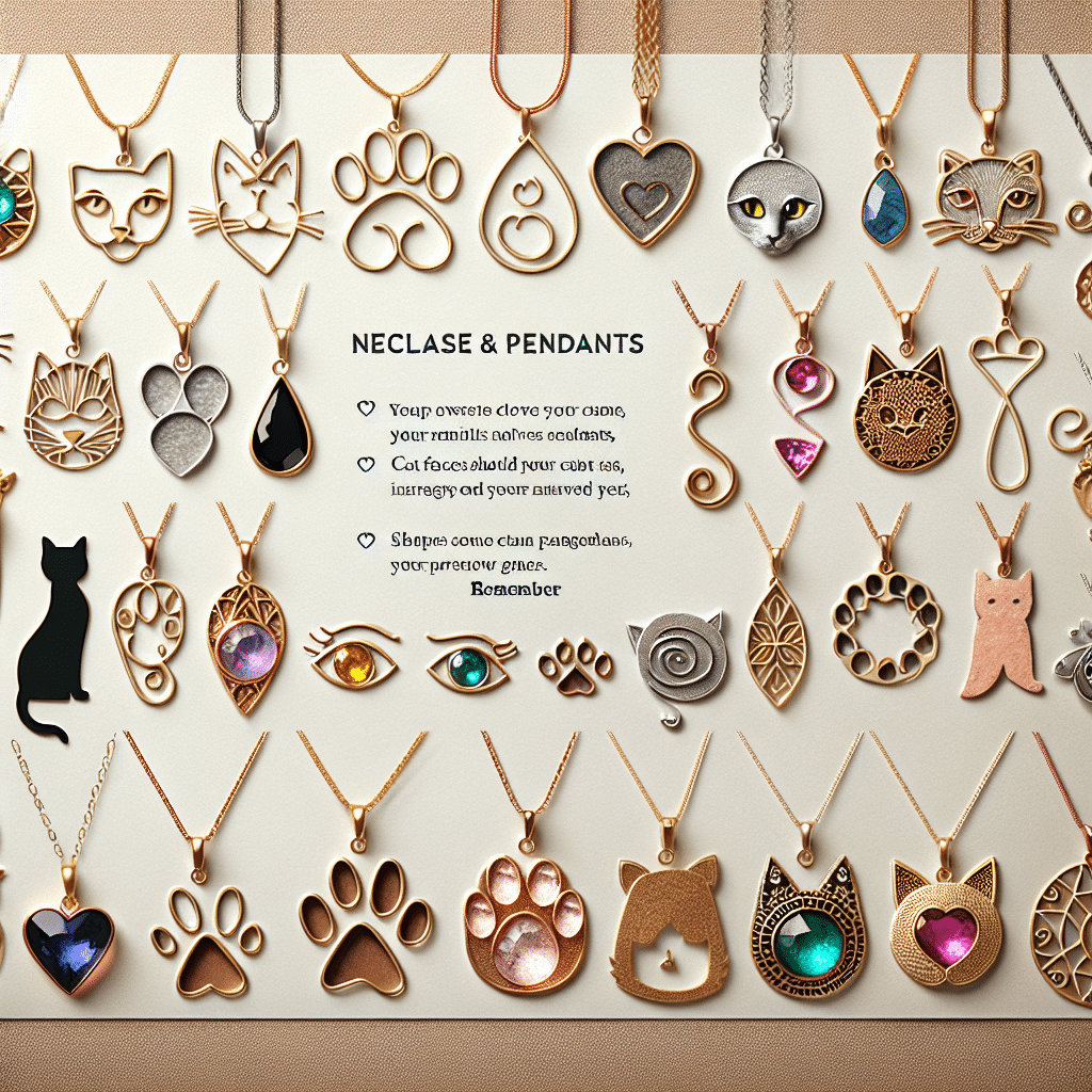 unique cat lover necklaces and pendants