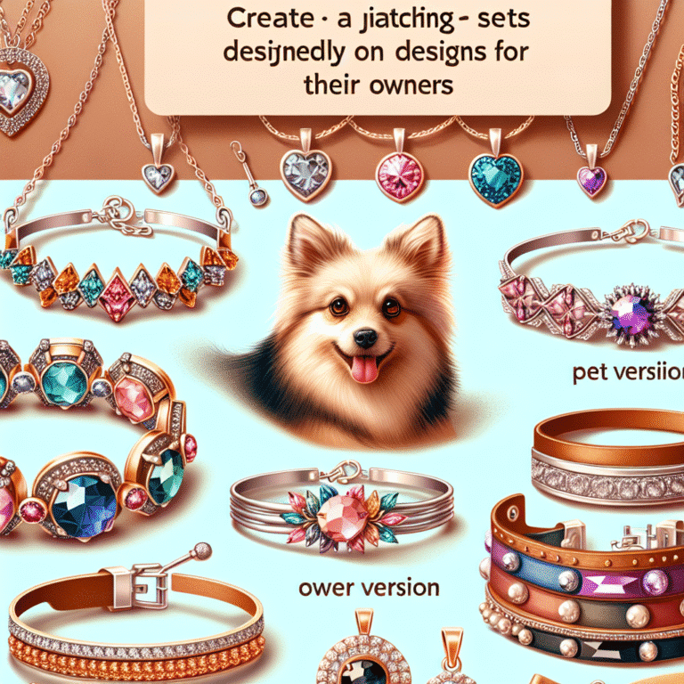 matching pet and owner jewelry sets