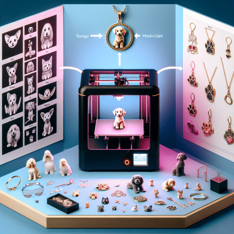 step-by-step guide to creating unique 3D-printed pet jewelry