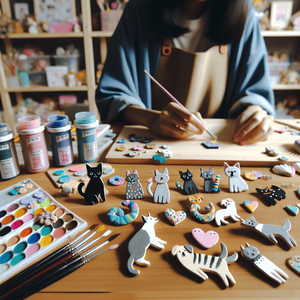 designing and printing your own pet-themed brooches