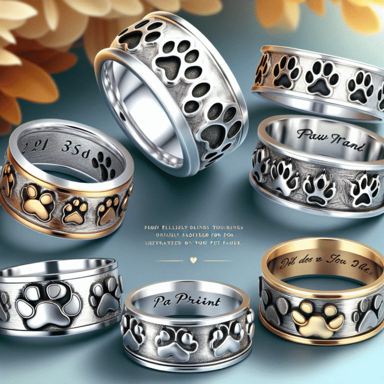exploring personalized paw print rings for pet parents