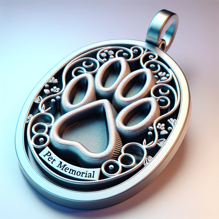 DIY instructions for 3D-printed pet memorial jewelry