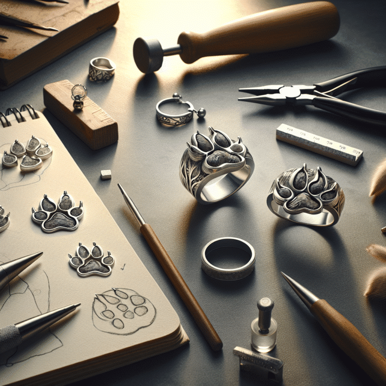 how to design custom dog paw rings at home