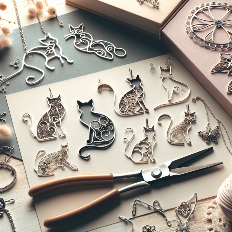 personalized cat silhouette jewelry ideas DIY gift inspiration for pet owners