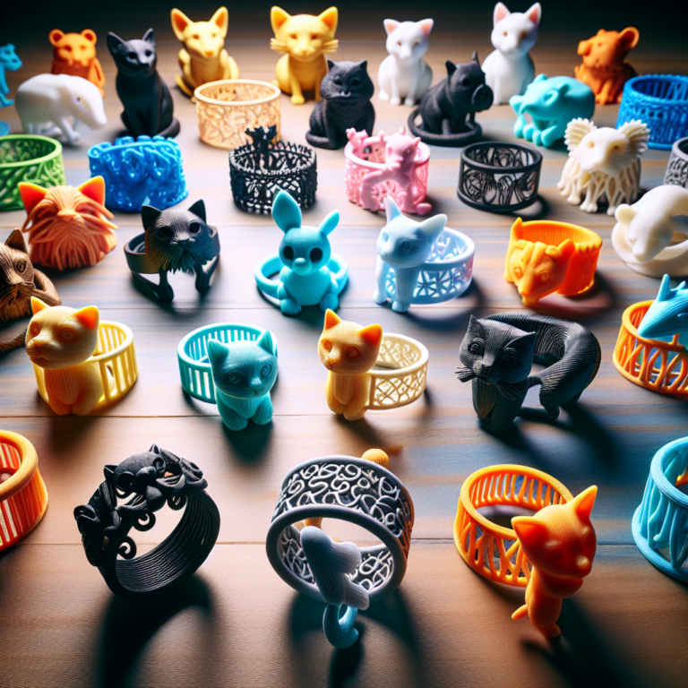 DIY pet-themed 3D-printed rings